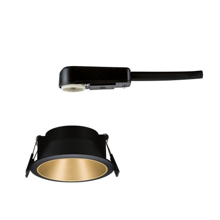 Spot încastrabil Cole rotund, fix max 1x10W GU10 230V negru mat/auriu [5]