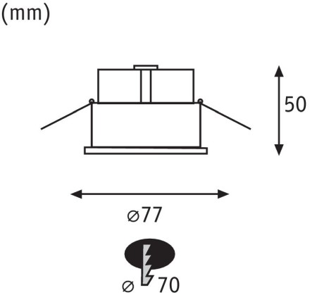 Spot încastrabil Cymbal fix max 1x10W alb mat [4]