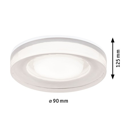 Spot încastrabil de baie Luena, IP65, GU10, 230V, max. 35W, alb [2]