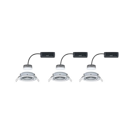 Spot încastrabil Nova Plus Coin rotund, orientabil LED 3x6,8W 2700K 230V 51mm crom, cu flux luminos variabil [2]