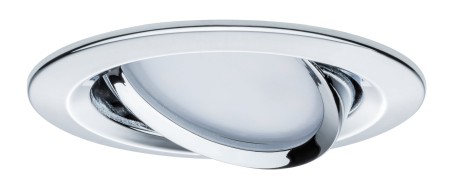 Spot încastrabil Nova Plus Coin rotund, orientabil LED 1x6,8W 2700K 230V 51mm crom, cu flux luminos variabil [1]