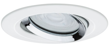 Spot încastrabil Nova Plus IP65 orientabil 1x6W 230V 4000K GU10 51mm alb mat-crom [1]