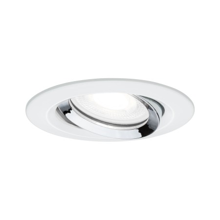 Spoturi incastrabile - Spot încastrabil Nova Plus IP65 orientabil 1x6W 230V 4000K GU10 51mm alb mat-crom