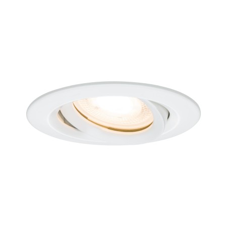 Iluminat interior - Spot încastrabil Nova Plus IP65 orientabil LED 1x 7W 230V GU10 51mm alb mat , aluminiu/zinc