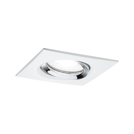 Spoturi incastrabile - Spot încastrabil Nova Plus IP65 pătrat orientabil 1x6W 230V 4000K GU10 51mm alb mat-crom