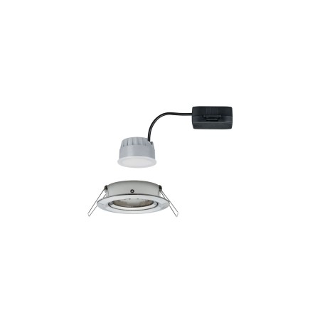Spot încastrabil Nova rotund orientabil LED IP44 1x6,5W 230V GU10 51mm metal mat, flux luminos variabil în 3 pași [4]