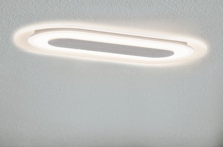 Spot încastrabil Whirl oval LED cu flux luminos variabil, 1x8W 230V 115x230mm aluminiu/satin [2]