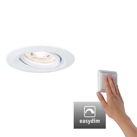 Spoturi incastrabile - Spot Nova mini Plus Coin EasyDim orientabil 1x4,2W 2700K 230V alb mat