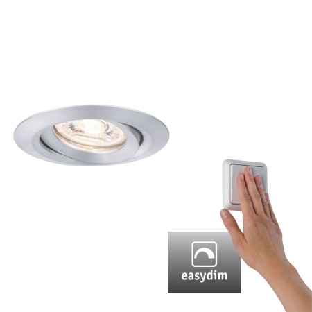Spoturi incastrabile - Spot Nova mini Plus Coin EasyDim orientabile 1x4,2W 2700K 230V aluminiu periat
