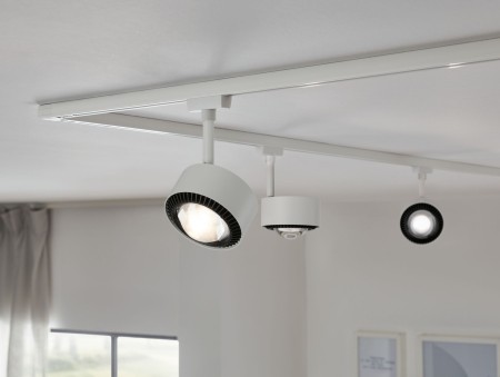 Spot pentru șină Urail, Aldan 9W alb/negru, cu flux luminos variabil [4]