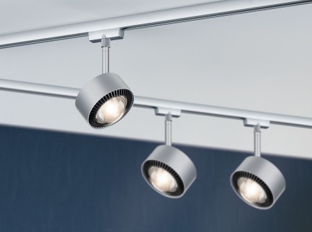 Spot pentru șină Urail, Aldan 9W crom mat/negru, cu flux luminos variabil [2]