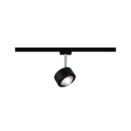 Spoturi - Spot pentru șină Urail, Aldan 9W negru/crom mat, cu flux luminos variabil