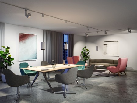 Spot pentru șină Urail, Zeus 35W 15° 4000K crom mat, cu flux luminos variabil [5]