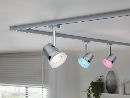 Spot pentru șină Urail, ZigBee Cone, RGBW 6W GU10 crom mat [8]