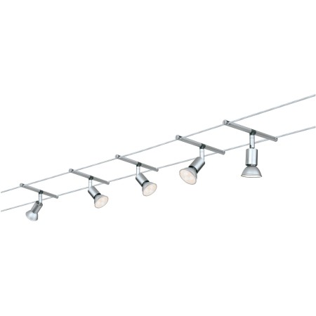 Spot Spice Salt pe cablu max 5x10W GU5,3 crom mat 230/12V 80VA metal [3]