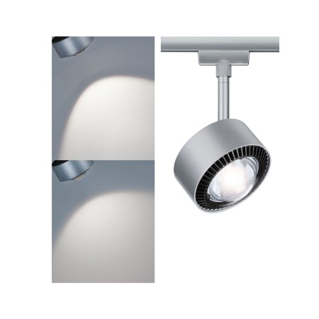 Iluminat interior - Spot URail Aldan 9W 4000K, crom mat, metal, cu flux luminos variabil