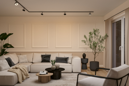 Spot URail Circle, 160lm, 5W, 2700 - 4000K, flux luminos variabil, 230V, negru mat [7]