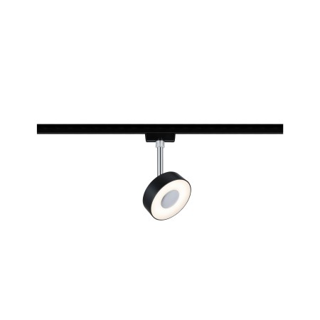 Spoturi - Spot URail Circle 1x5W negru mat/ crom 230V metal/plastic 2700K, flux luminos variabil