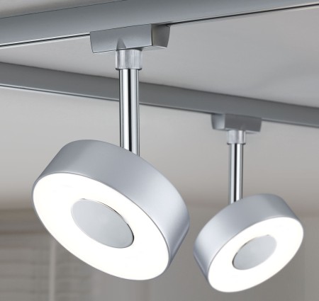 Spot URail Circle 5W 4000K crom mat, metal, cu flux luminos variabil [3]