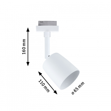 Spot URail Cover, max10W, GU10, alb Signal, 230V [3]