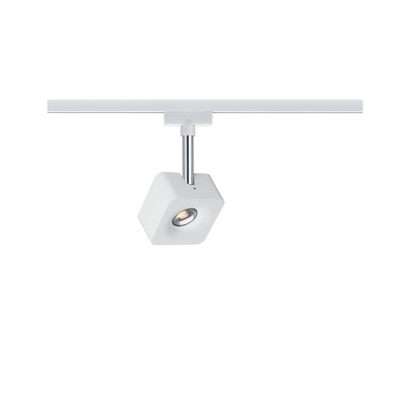 Spot URail Cube 1x8W alb/crom 230V metal/plastic, flux luminos variabil [1]