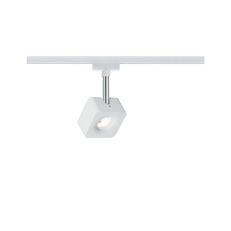 Iluminat interior - Spot URail Cube 1x8W alb/crom 230V metal/plastic, flux luminos variabil