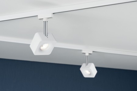 Spot URail Cube 1x8W alb/crom 230V metal/plastic, flux luminos variabil [4]