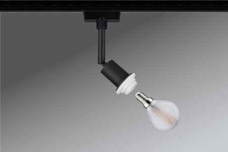 Spot URail DecoSystems max 1x20W E14 230V negru mat [1]
