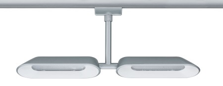 Spot URail Dipper 2x8W crom mat/alb 230V metal/plastic, cu flux luminos variabil [2]