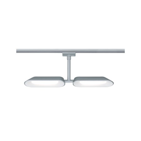 Iluminat interior - Spot URail Dipper 2x8W crom mat/alb 230V metal/plastic, cu flux luminos variabil