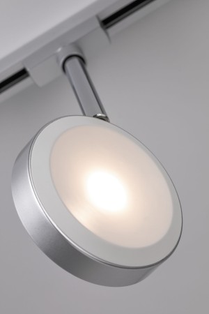 Spot URail Discus 1x5W crom mat crom 230V metal/plastic, flux luminos variabil [3]