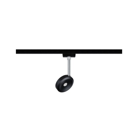 Spot URail Discus 1x5W negru mat crom 230V metal/plastic 2700K, flux luminos variabil [1]