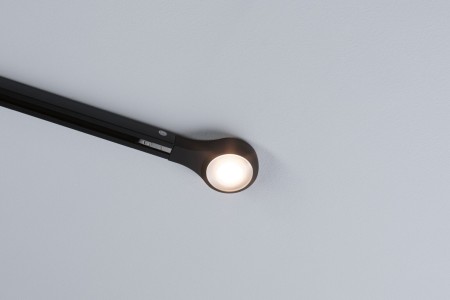 Spot URail LED de capăt 5,3W, negru mat, 2700K, cu flux luminos variabil [1]