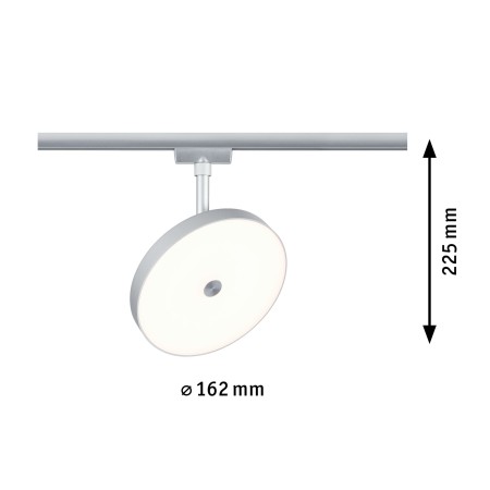 Spot URail LED Hildor, 850lm, 15W, 3000K, 230V, crom mat, cu flux luminos variabil [5]