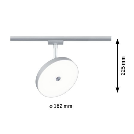 Spot URail LED Hildor, 850lm, 15W, 4000K, 230V, crom mat, flux luminos variabil [5]