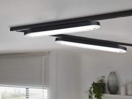 Spot URail LED Panel 1x7W negru mat/crom 230V aluminiu/plastic 2700K [2]
