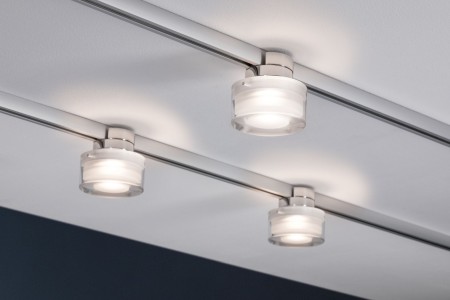 Spot URail Topa Dot 1x5,2W crom/clar/satin 230V metal/acryl [3]