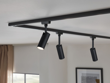 Spot Urail Tubo, 190lm, 4W, 3000K, cu flux luminos variabil în 3 pași, 230V, negru mat [4]