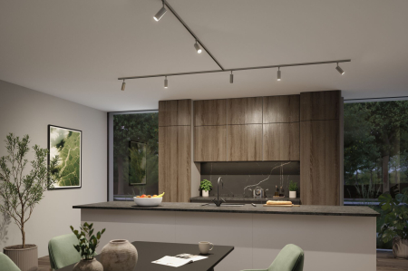 Spot URail Tubo, 300lm, 4W, 2700 - 4000K, flux luminos variabil în 3 pași, 230V, crom mat [4]