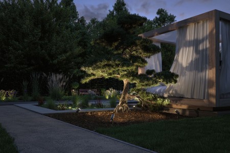 Spot de exterior P&S 7W IP65 3000K, aluminiu [3]