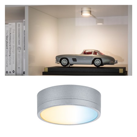 Spoturi - Spot de mobilier Clever Connect Medal 1x2W 2700-6500K 12V crom mat, cu temperatură de culoare variabilă