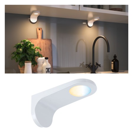 Spoturi - Spot de mobilier Clever Connect Neda 1x2W 2700-6500K 12V, alb mat, cu temperatură de culoare variabilă
