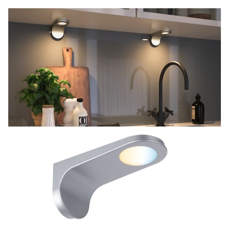 Spoturi - Spot de mobilier Clever Connect Neda 1x2W 2700-6500K 12V, crom mat, cu temperatură de culoare variabilă