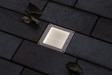 Spot de pardoseală Brick, 230V IP68, 100x100mm, sticlă-inox-plastic [3]