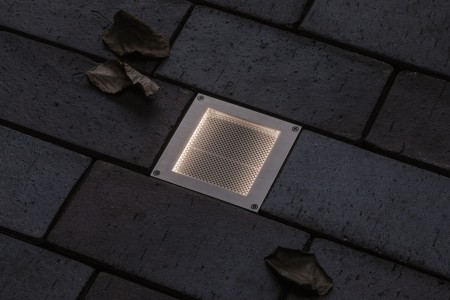 Spot de pardoseală Brick, 230V IP68, 100x100mm, sticlă-inox-plastic [4]