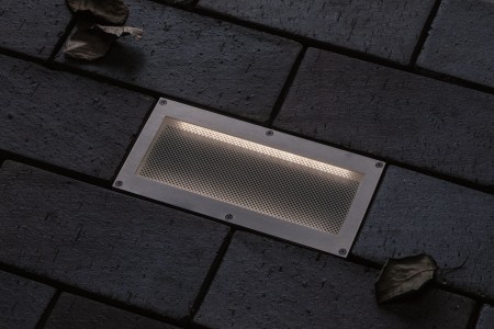 Spot de pardoseală Brick, 230V IP68, 200x100mm, sticlă-inox-plastic [4]