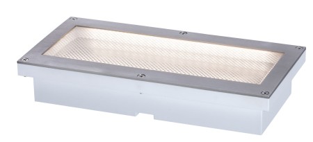 Spot de pardoseală Brick, 230V IP68, 200x100mm, sticlă-inox-plastic [1]