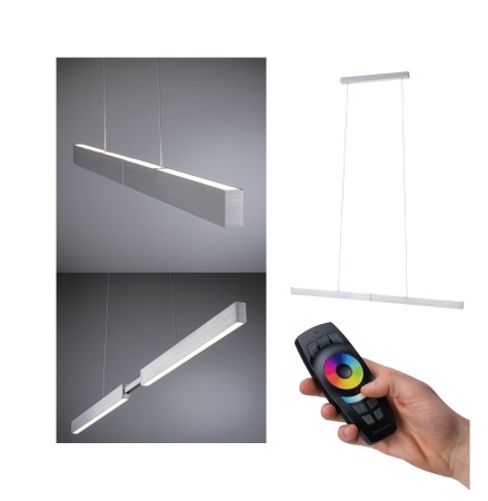 Suspensii - Suspensie Aptare ZigBee cu flux luminos variabil LED 1x18W aluminiu periat 230V metal