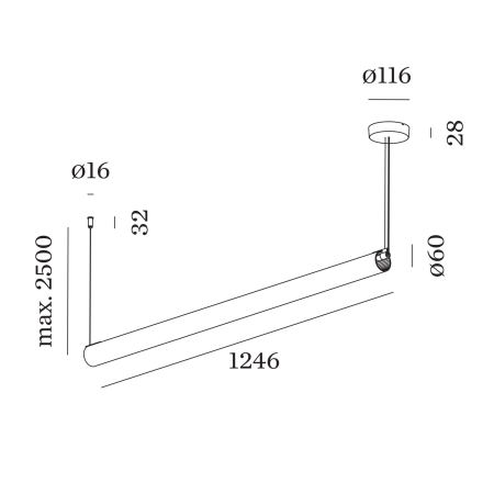 Suspensie FINELLE 1.0, LED, 2700K, sampanie-negru [2]