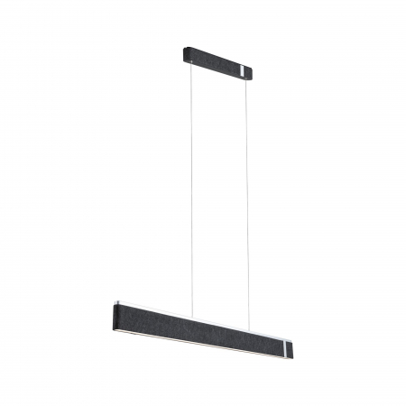 Iluminat fonoabsorbant - Suspensie LED Jagun, 2700K, 2000lm, 26W, antracit, cu flux luminos variabil în 3 pași